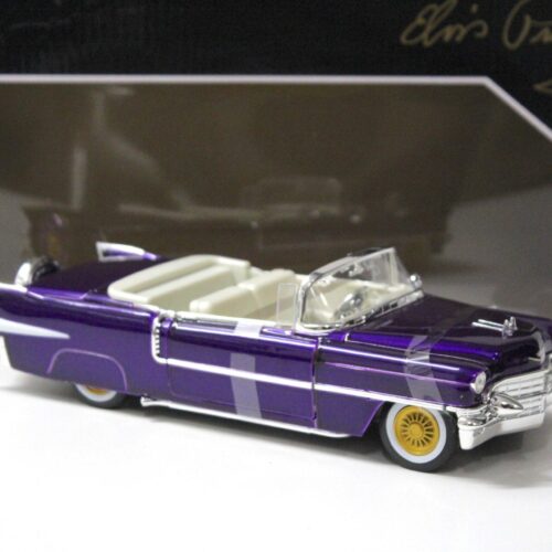 1:24 Jada Toys 1956 Cadillac Eldorado Convertible purple + Elvis Presley Figur