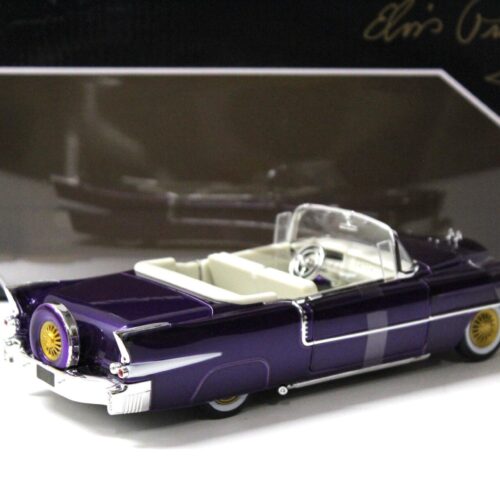1:24 Jada Toys 1956 Cadillac Eldorado Convertible purple + Elvis Presley Figur