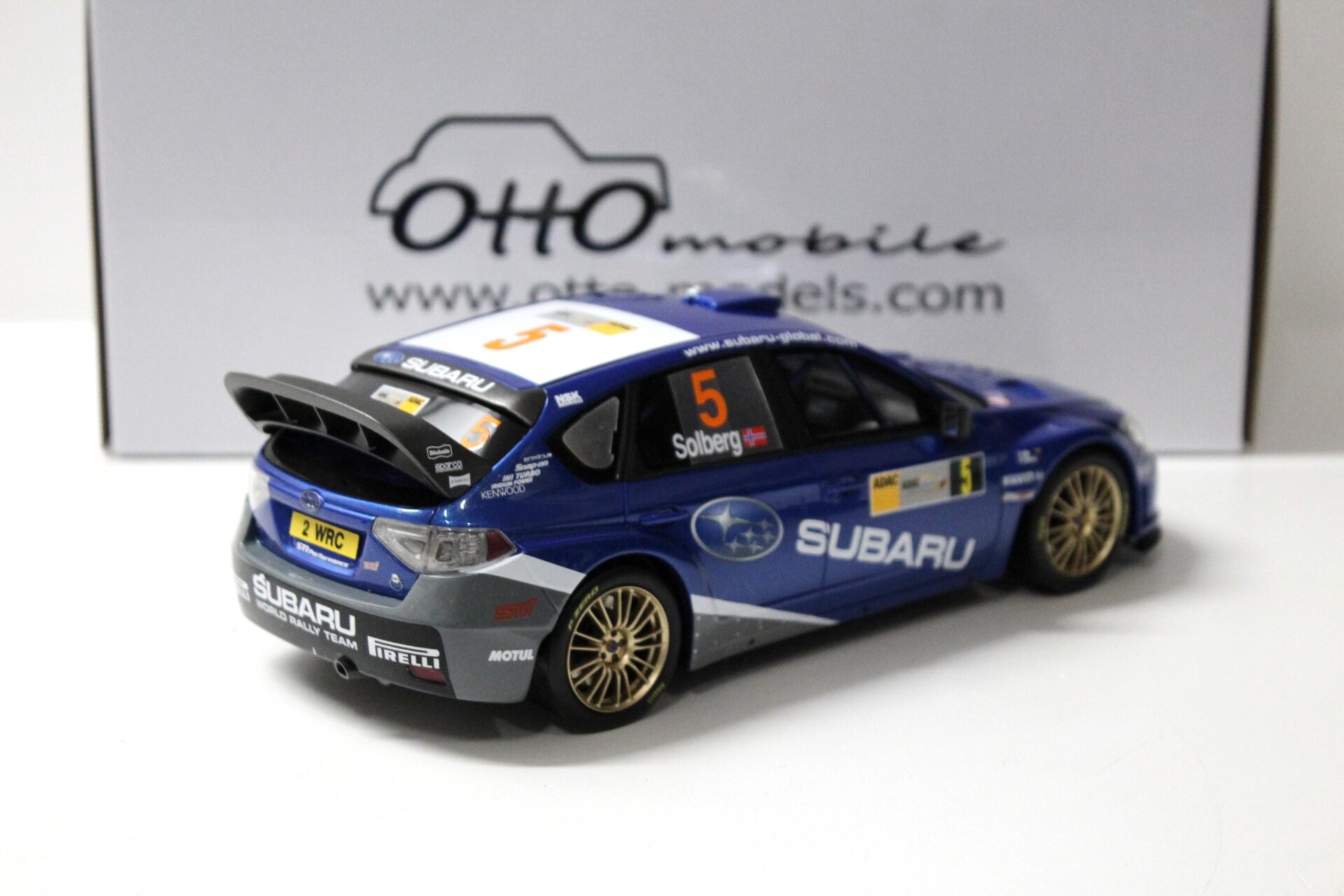 1:18 OTTO mobile OT365 Subaru Impreza WRC Germany 2008 Solberg #5