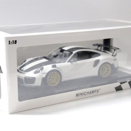 1:18 Minichamps Porsche 911 (991.2) GT2 RS Weissach Package 2018 white - Image 4