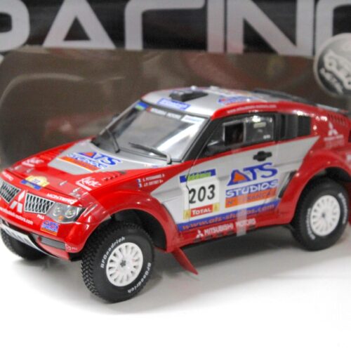 1:18 Solido Mitsubishi Pajero Evolution 2004 Rallye #203 Peterhansel/ Cottret