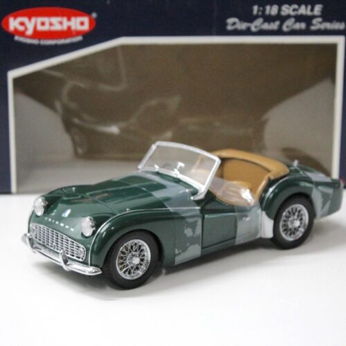 1:18 Kyosho Triumph TR3A Roadster RHD dark green