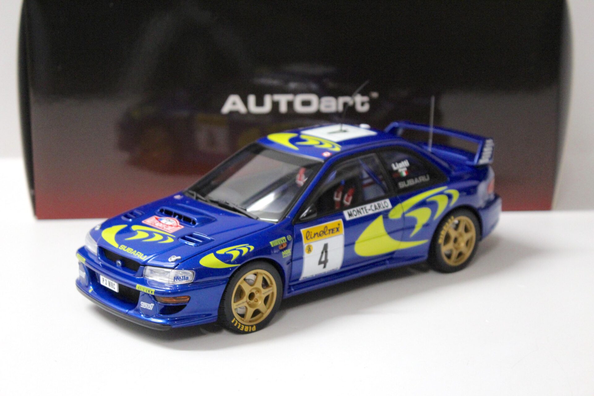 1:18 AUTOart Subaru Impreza WRC 1997 LIATTI/ PONS #4 Rallye Monte Carlo
