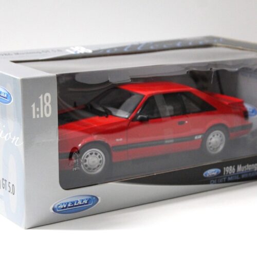1:18 Welly 1986 Ford Mustang GT 5.0 Coupe red/ black