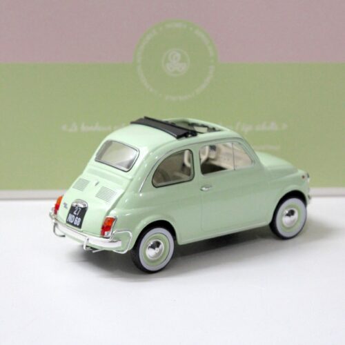 1:18 Norev Fiat 500 L green 1968 with Special Birth Pack