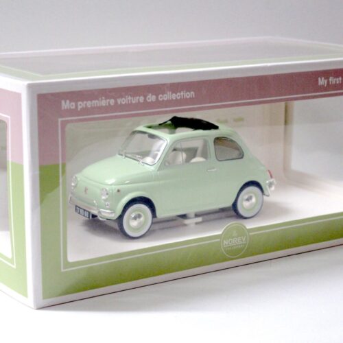 1:18 Norev Fiat 500 L green 1968 with Special Birth Pack
