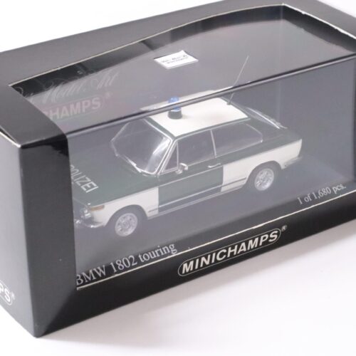 1:43 Minichamps BMW 1802 Touring 1972 Polizei München green/ white