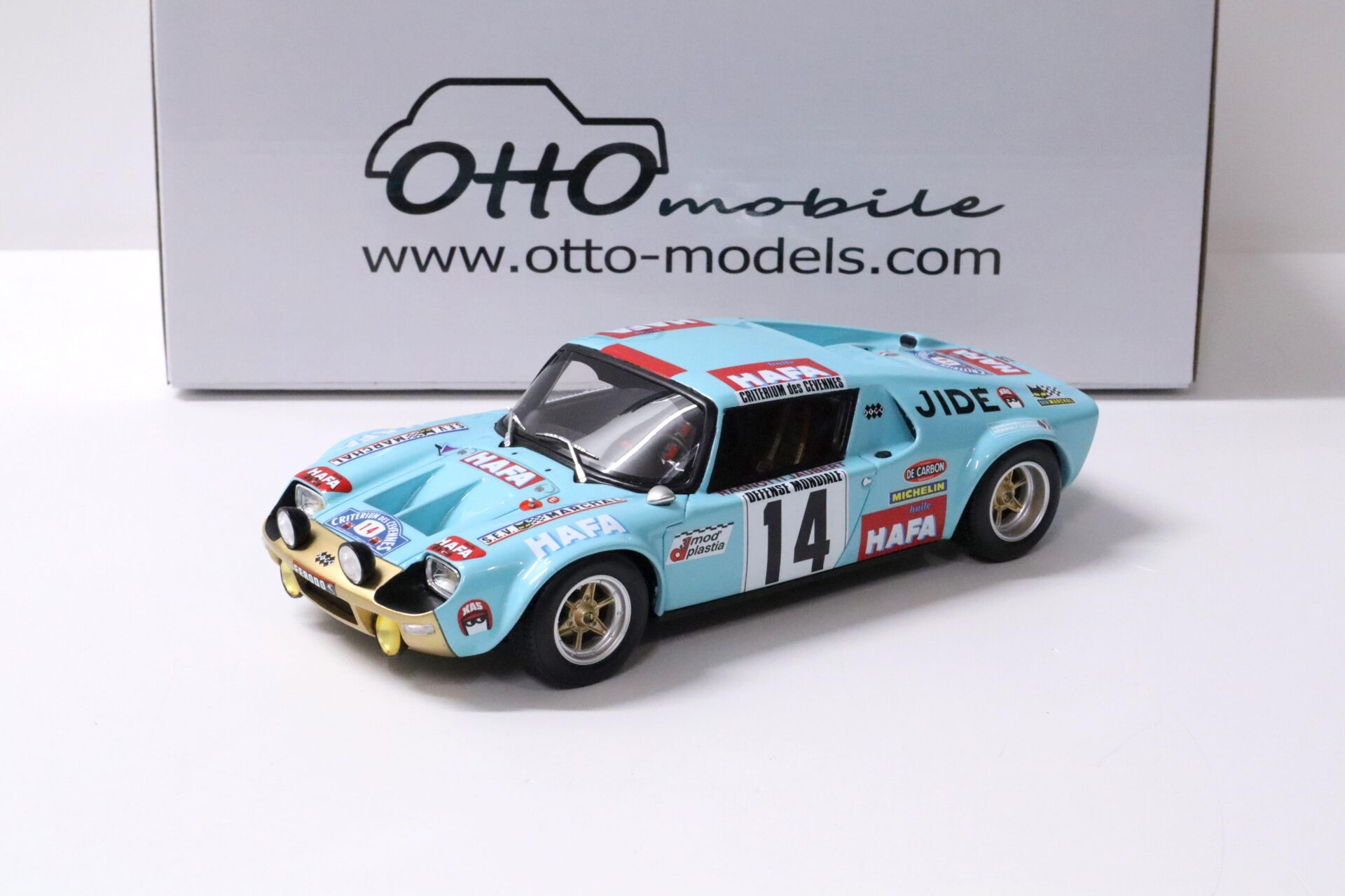 1:18 OTTO mobile OT287 JIDE 1600S Competition #1 Gr.4 Rallye Cevennes 1972