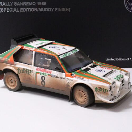 1:18 AUTOart Lancia Delta S4 Rally Sanremo 1986 Special Muddy finish totip #8