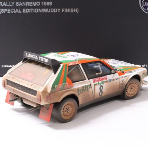1:18 AUTOart Lancia Delta S4 Rally Sanremo 1986 Special Muddy finish totip #8