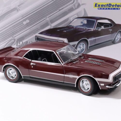 1:18 Exact Detail Chevrolet Camaro RS/SS 396 Coupe 1968 Maroon dark red/ white