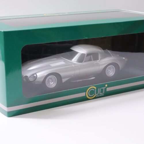 1:18 Cult Scale Models Jaguar E-Type Low Drag silver metallic