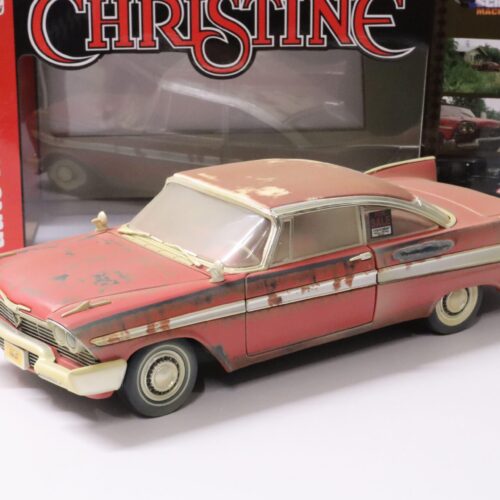 1:18 Auto World 1958 Plymouth Fury CHRISTINE An Evil dirty Version/ red