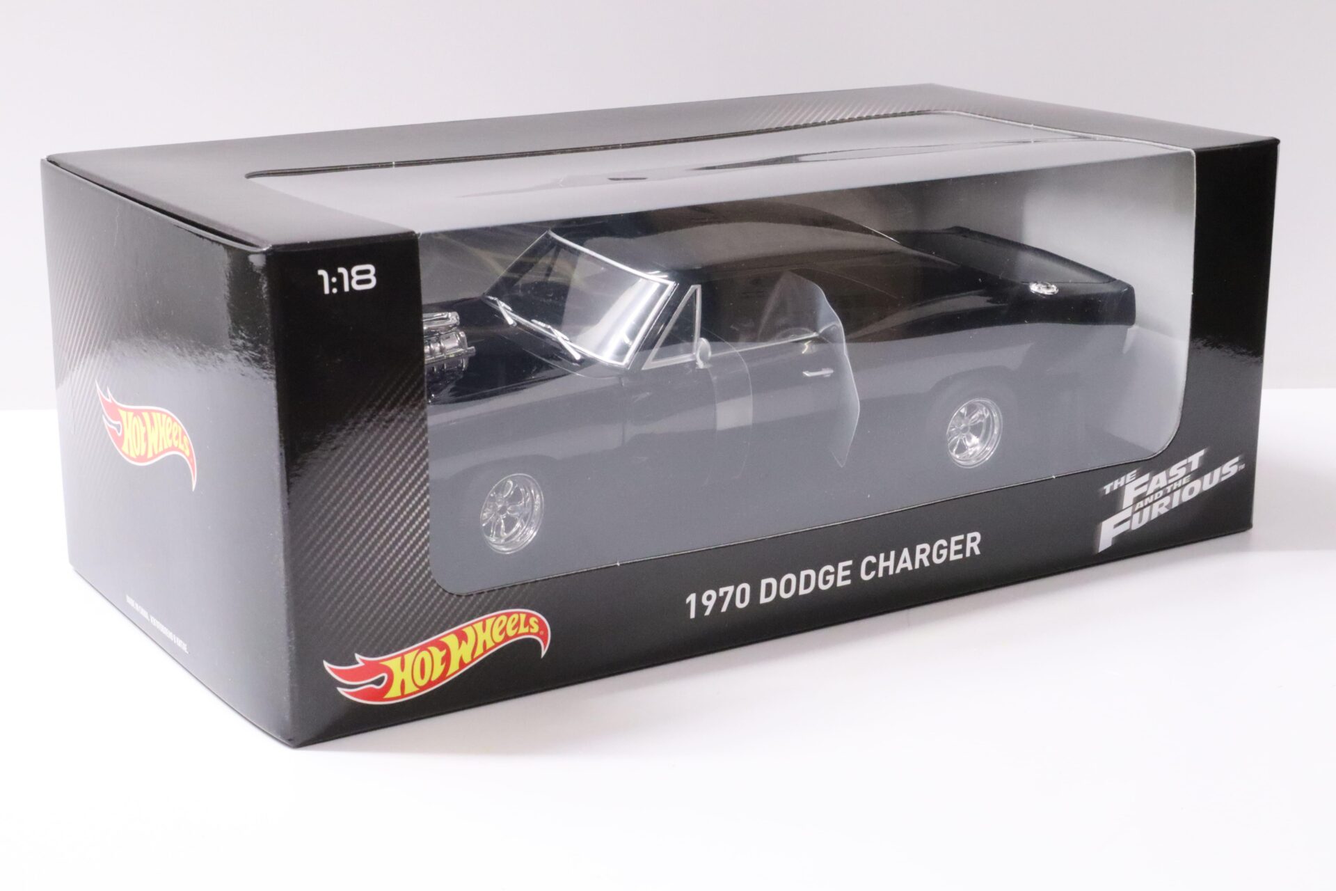 1:18 Hot Wheels 1970 Dodge Charger "The Fast and the Furious" black
