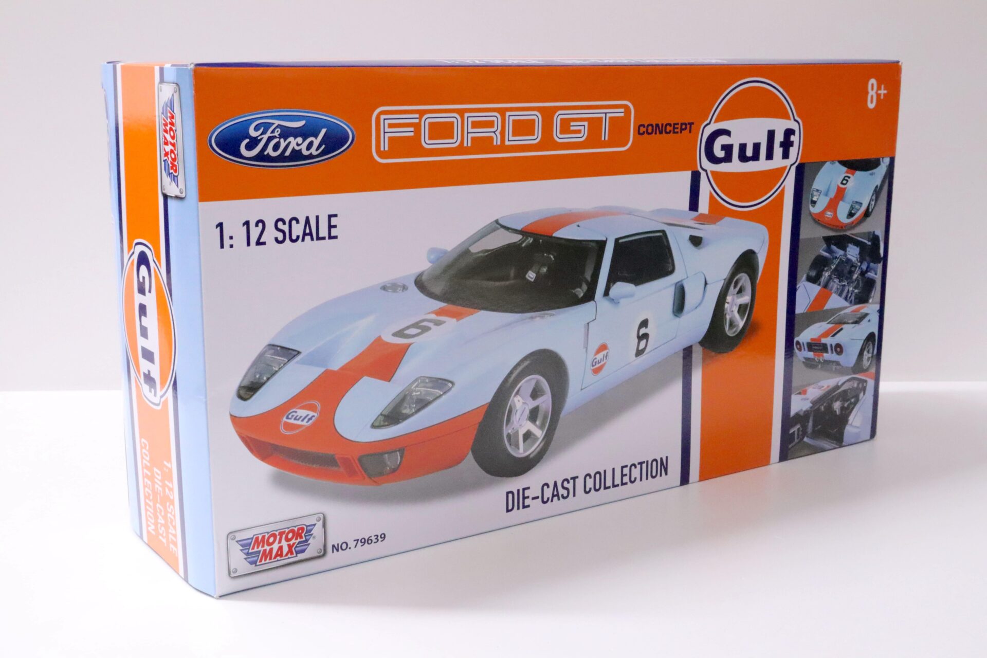 1:12 Motor Max Ford GT Concept 2004 Gulf Racing #6 light blue/ orange