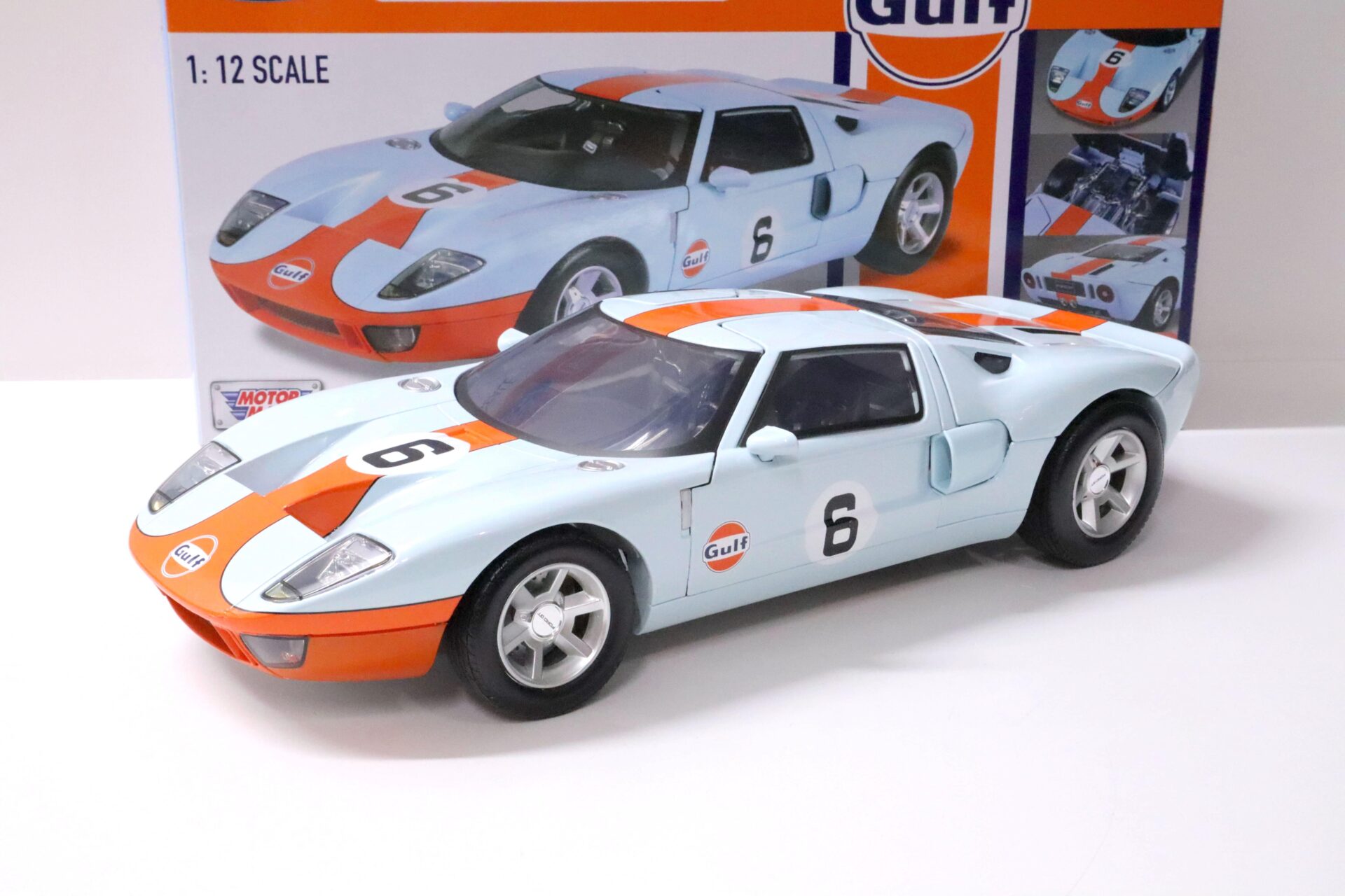 ID 58528 orig 1.jpg 1:12 Motor Max Ford GT Concept 2004 Gulf Racing #6 light blue/ orange