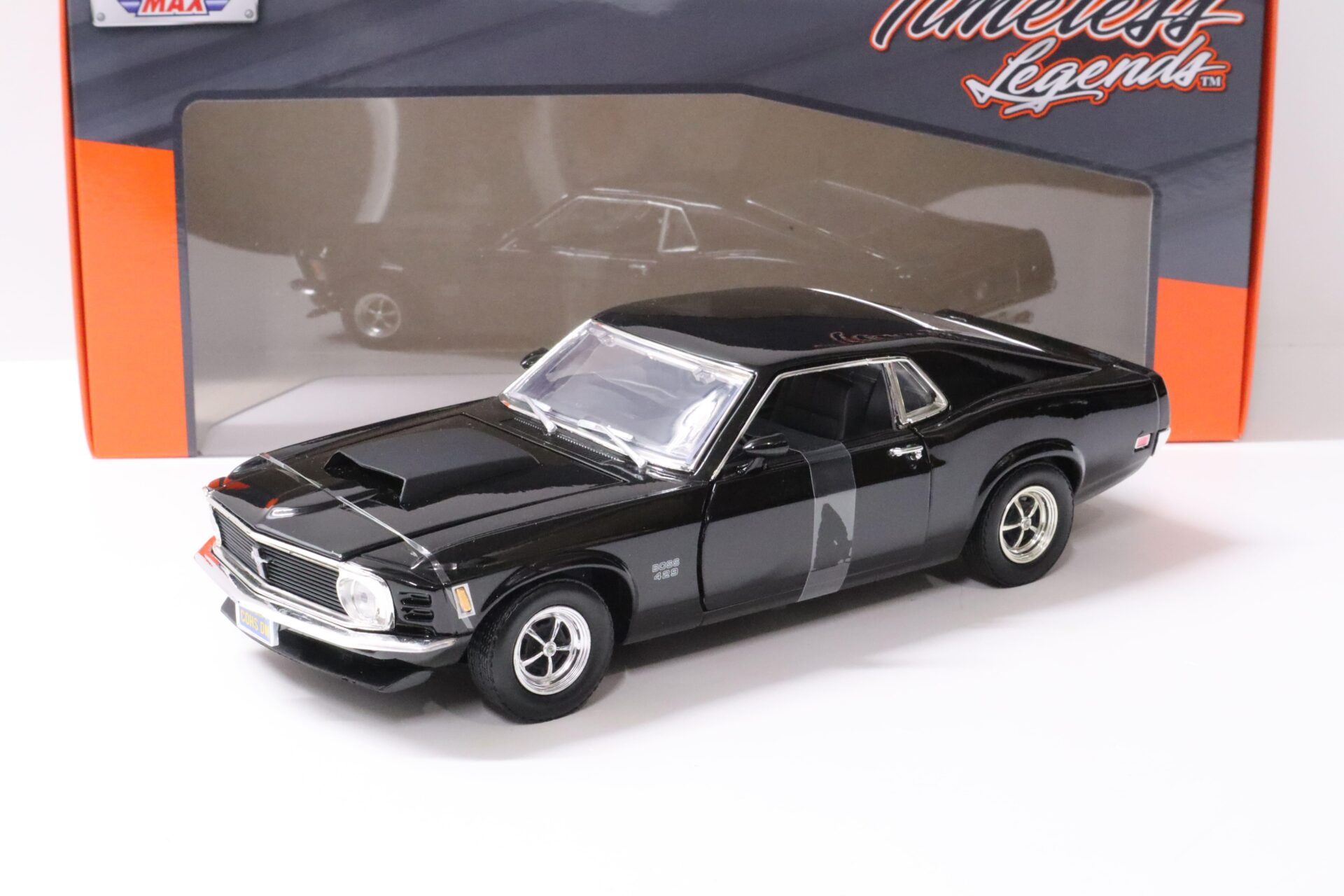 1:18 Motor Max 1970 Ford Mustang Boss 429 Coupe black