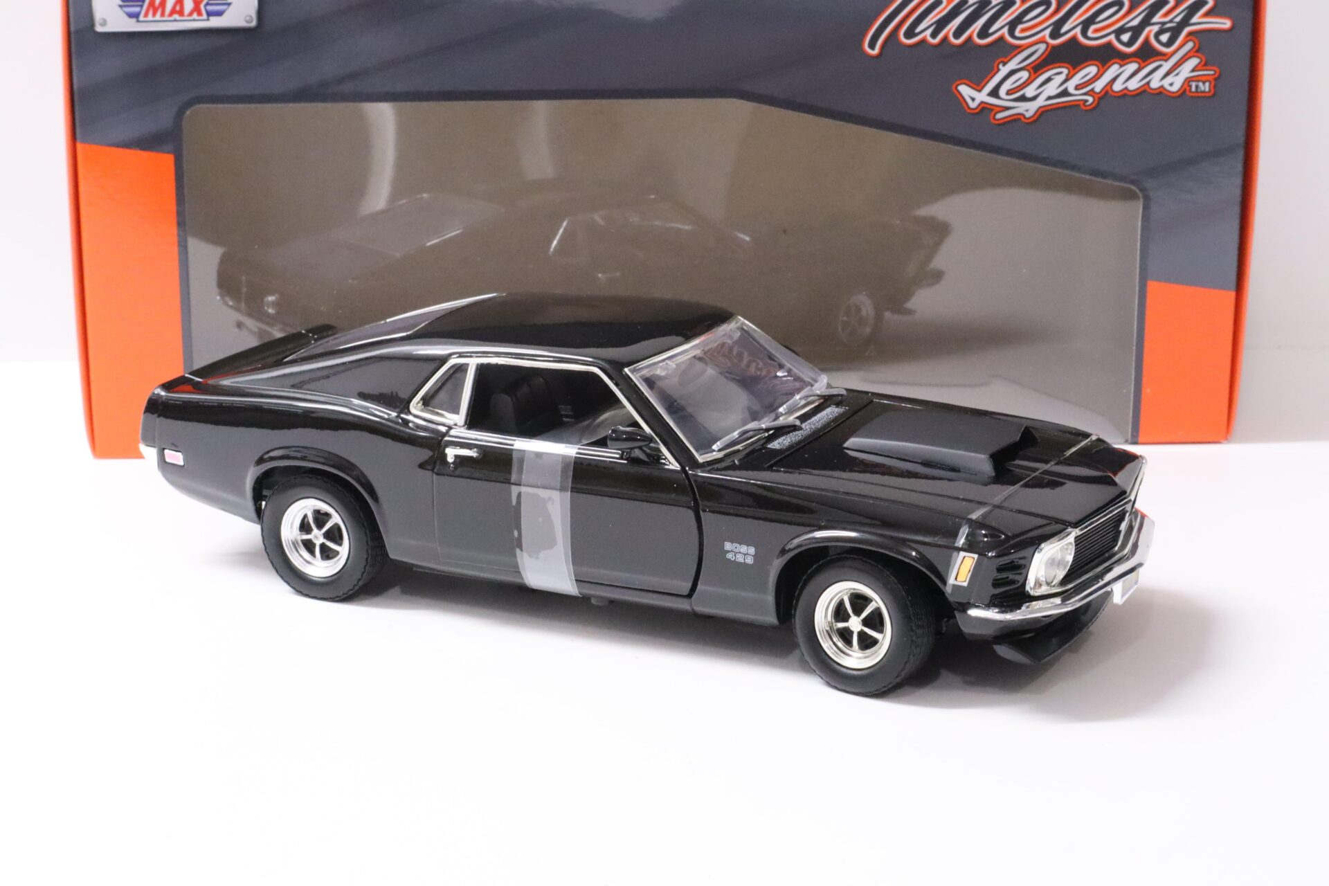 1:18 Motor Max 1970 Ford Mustang Boss 429 Coupe black