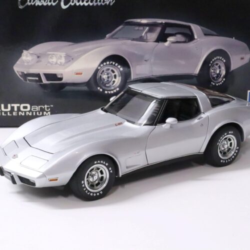 1:18 AUTOart Chevrolet Corvette 1978 "25TH Anniversary Edition" Titanium silver