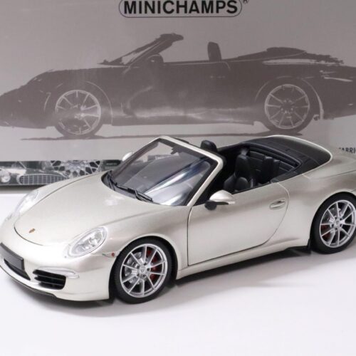 1:18 Minichamps Porsche 911 (991) Carrera S Cabriolet 2011 silver metallic