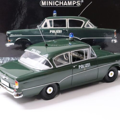 1:18 Minichamps Opel Rekord P1 Limousine POLIZEI 1958 dark green
