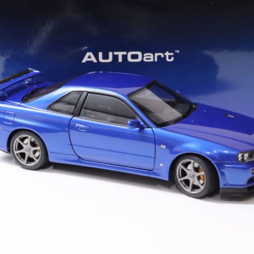 1:18 AUTOart Nissan Skyline GT-R (R34) V-SPEC II Bayside blue 2001