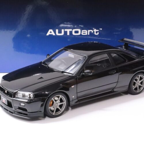 1:18 AUTOart Nissan Skyline GT-R (R34) V-SPEC II Black Pearl 2001