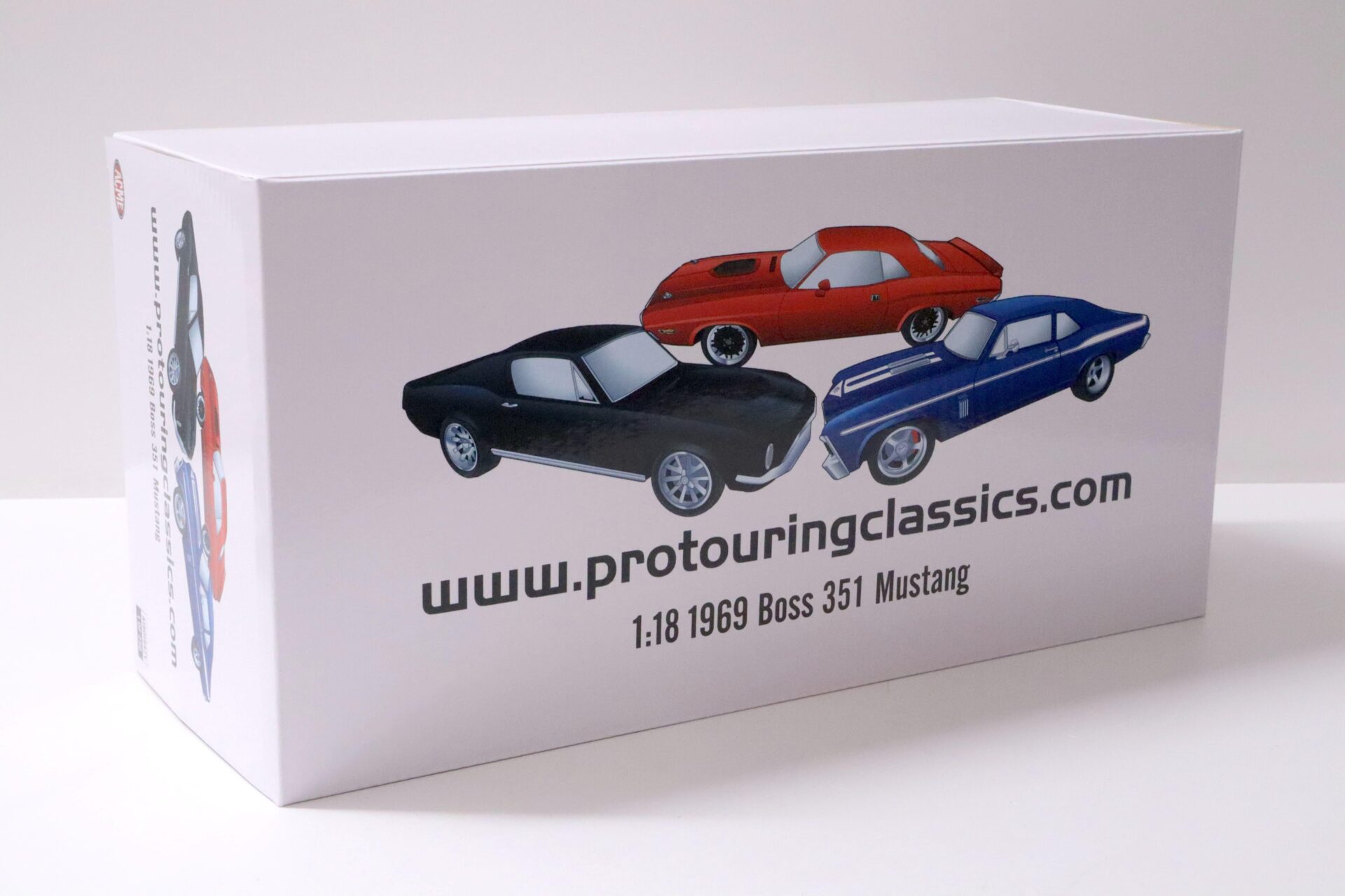 1:18 ACME 1969 Ford Mustang Boss 351 Street Fighter Pro Touring black