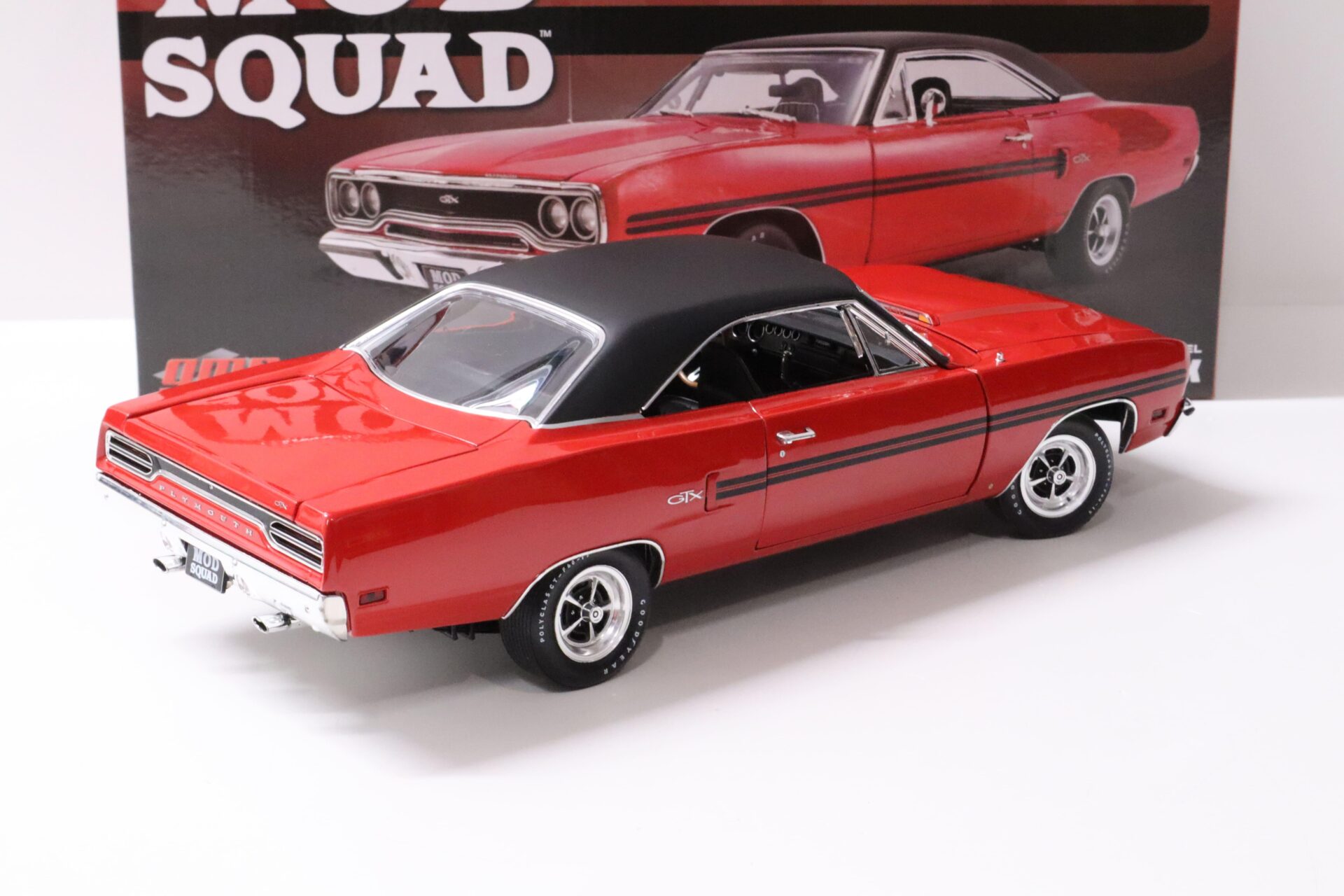 1:18 GMP 1970 Plymouth GTX red/ black roof "MOD SQUAD"