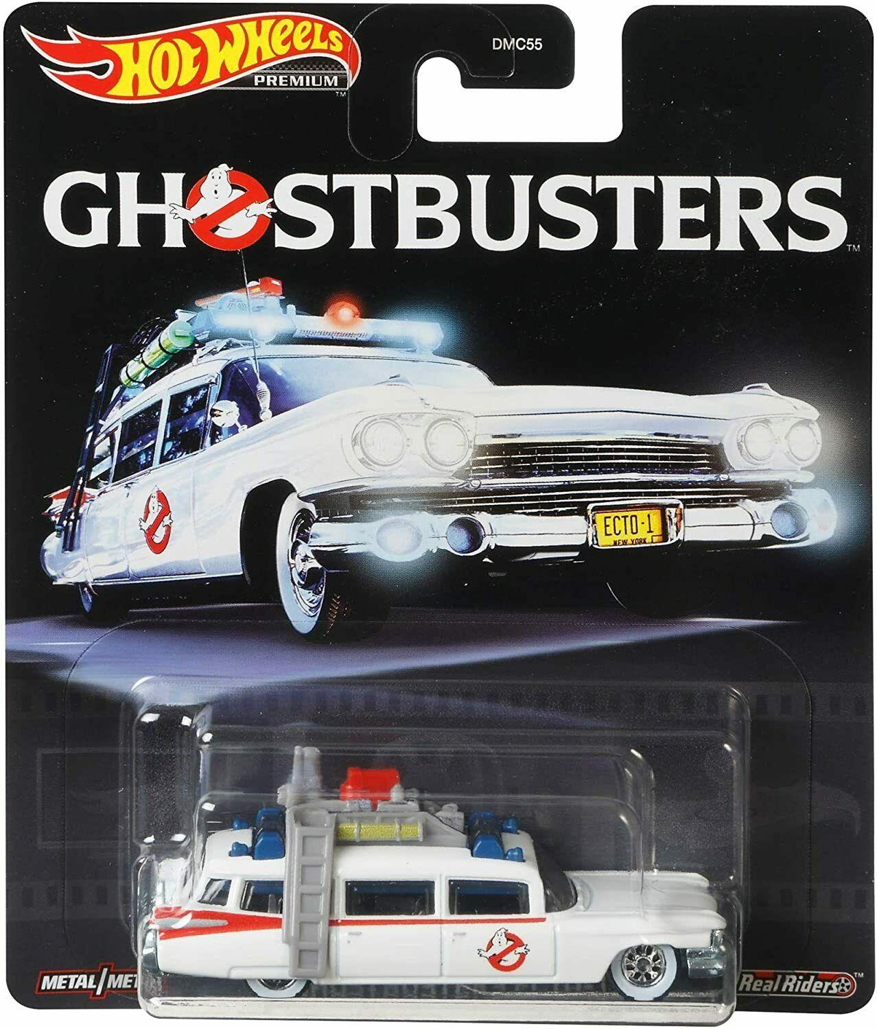 1:64 Hot Wheels 1959 Cadillac Ghostbusters ECTO-1 Retro Entertainment GJR39