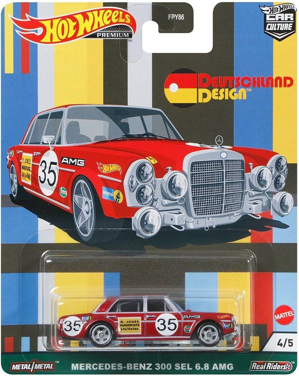 1:64 Hot Wheels Deutschland Design 2021 Car Culture Premium Mercedes 300 SEL 6.8 AMG #35