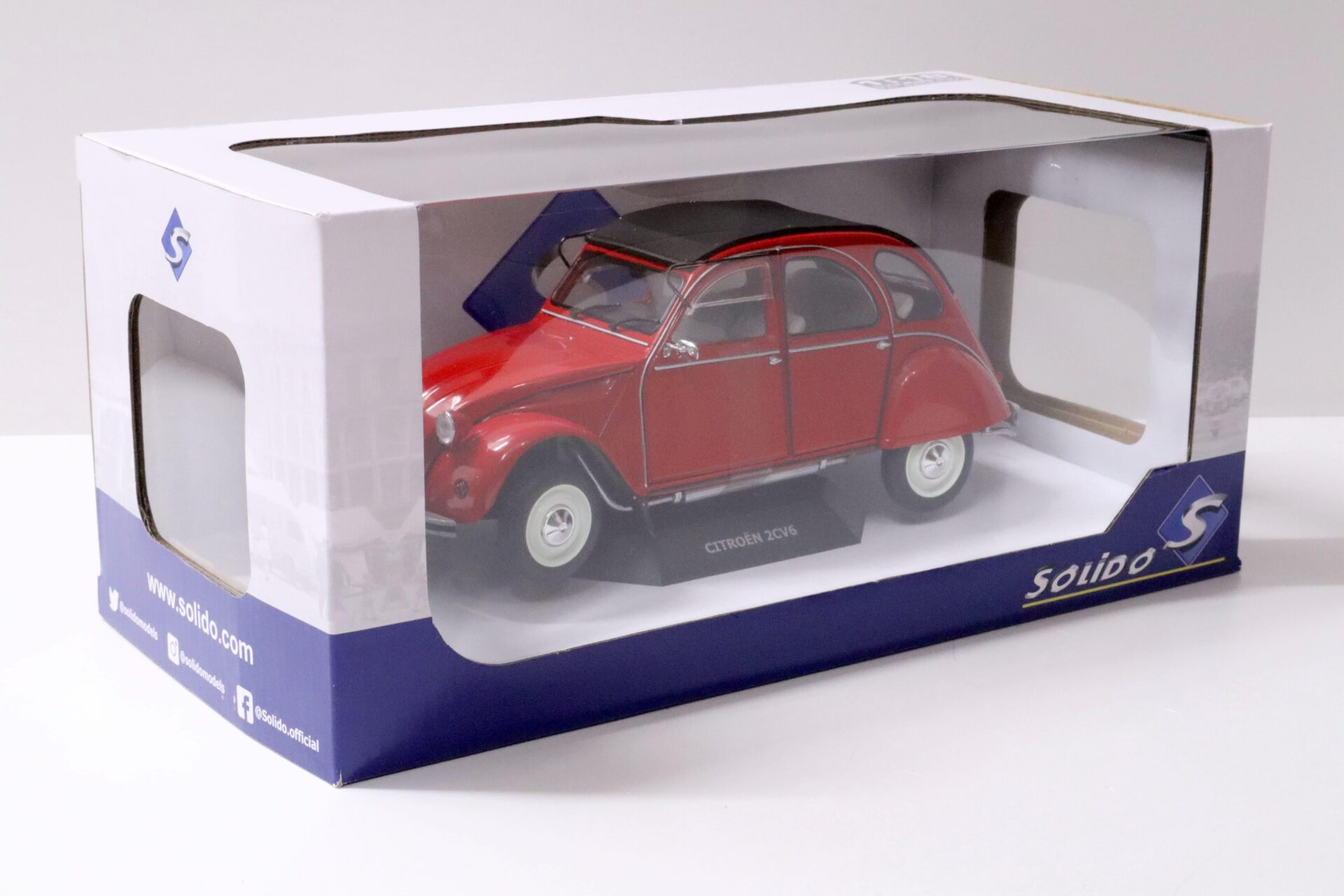 1:18 Solido Citroen 2CV6 Ente red 1982