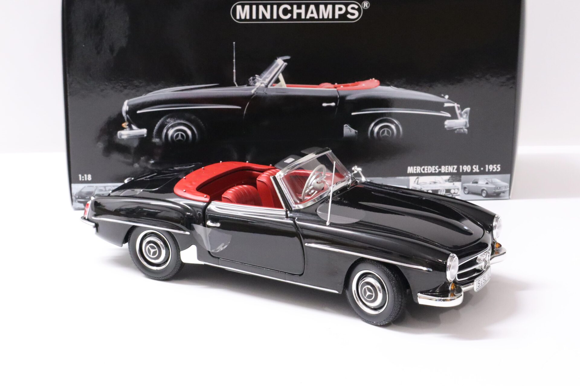 1:18 Minichamps Mercedes 190SL Cabriolet black 1955