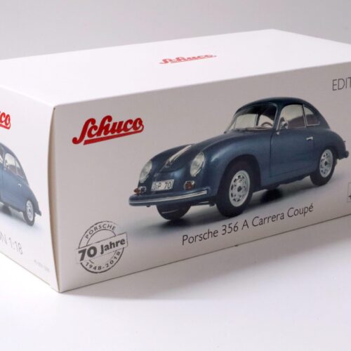 1:18 Schuco Porsche 356 A Carrera Coupe blue metallic "70 Jahre Porsche"