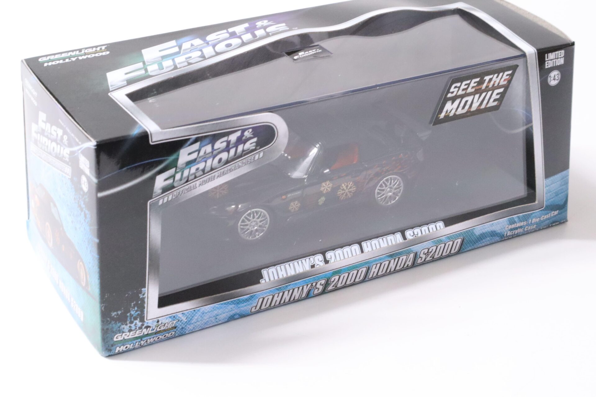 1:43 Greenlight Fast and Furious JOHNNYÂ´s 2000 Honda S2000 black