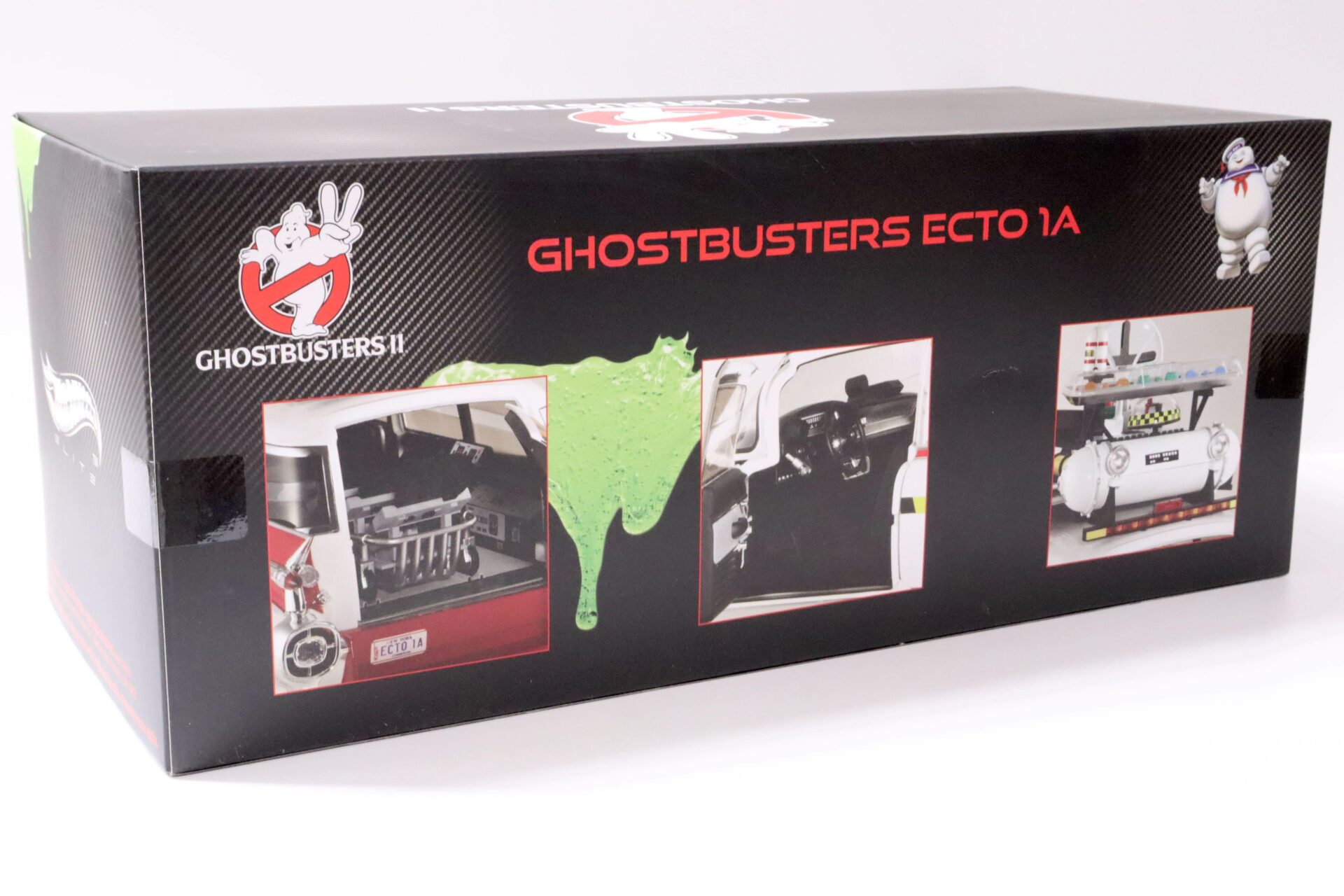 1:18 Hot Wheels Elite 1959 Cadillac Miller GHOSTBUSTERS ECTO 1A white SEALED