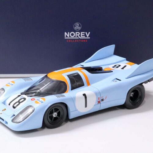 1:18 Norev Porsche 917K Training Session 24h LeMans 1971 Gulf Racing Siffert/ Bell