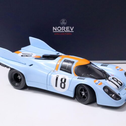 1:18 Norev Porsche 917K Training Session 24h LeMans 1971 Gulf Racing Siffert/ Bell