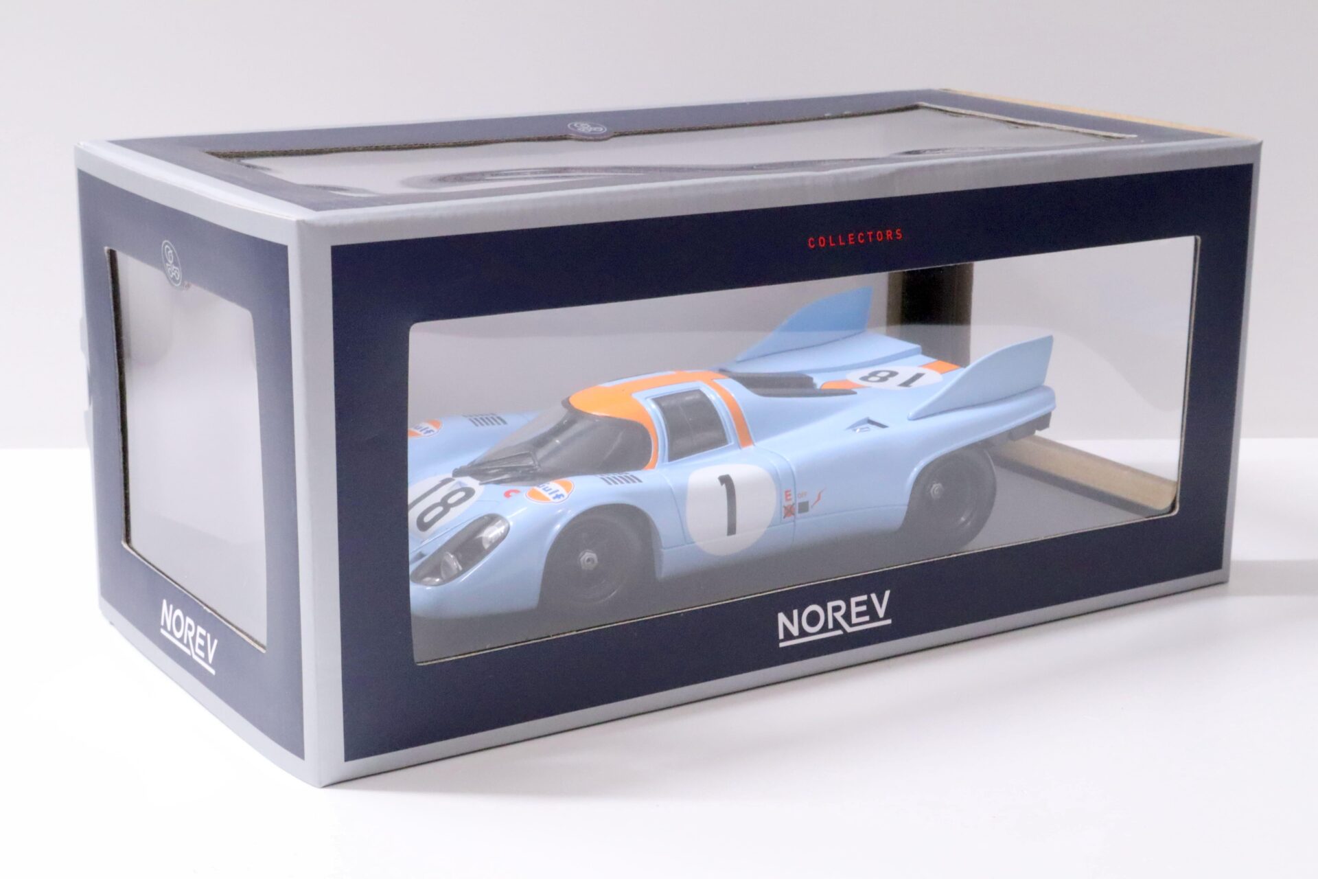 1:18 Norev Porsche 917K Training Session 24h LeMans 1971 Gulf Racing Siffert/ Bell