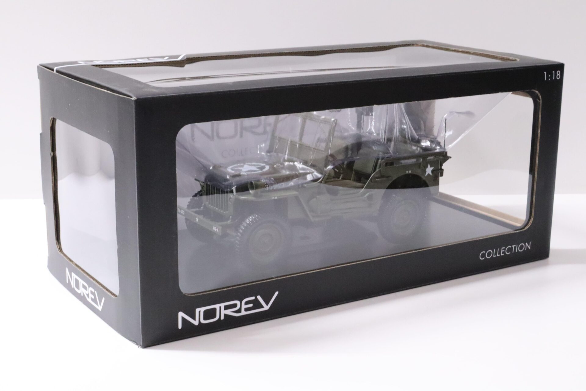 1:18 Norev Jeep Military Vehicle US Army 1942 green