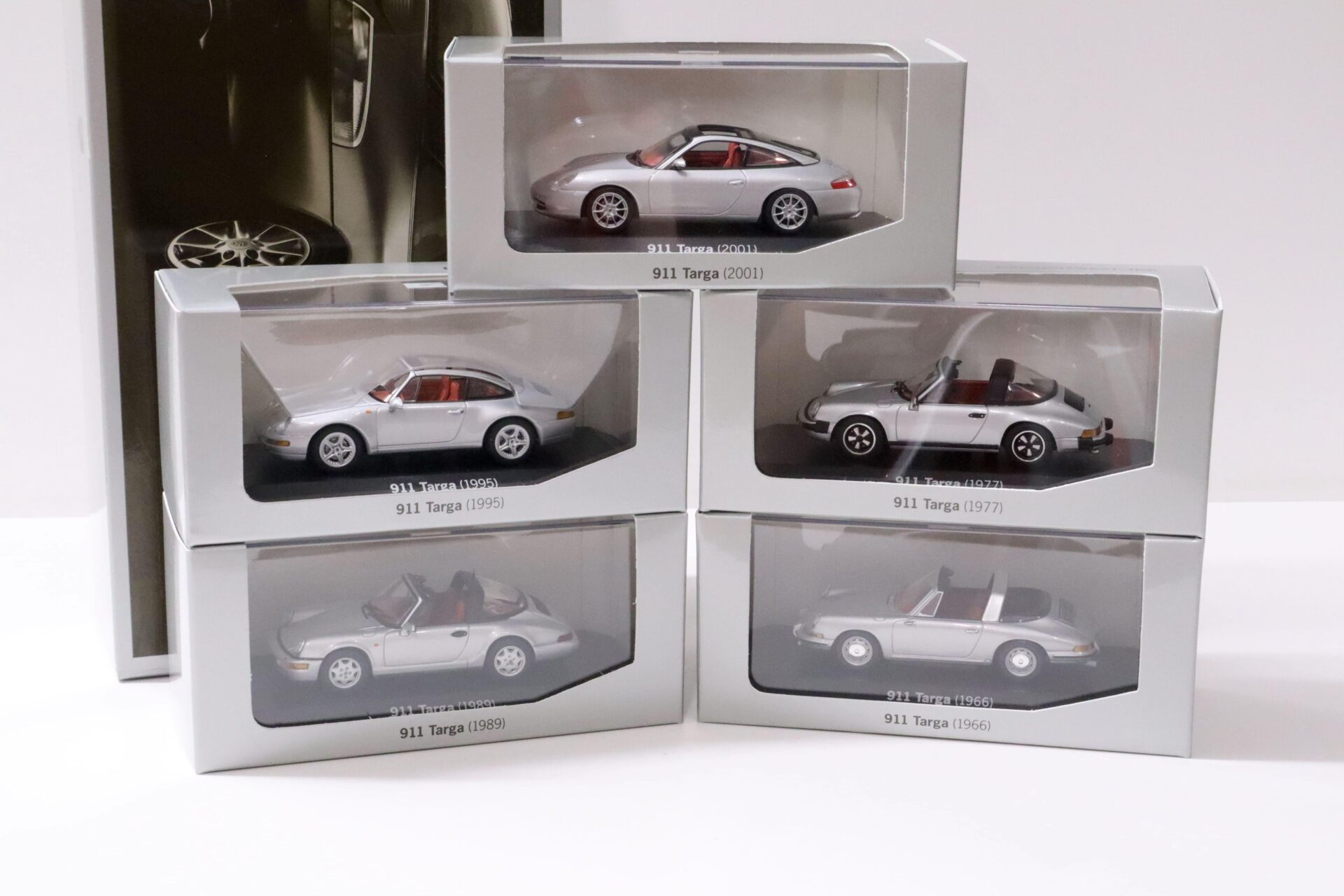 1:43 Minichamps Porsche History Collection 911 Targa SET 5 pcs. WAP DEALER VERSION