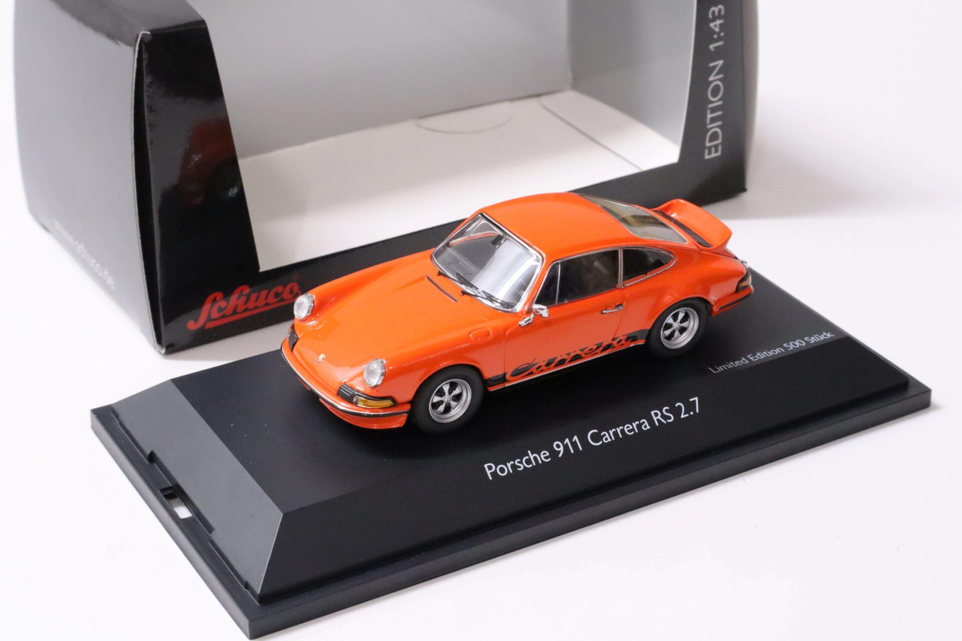 1:43 Schuco Porsche 911 Carrera RS 2.7 Coupe Phönix red/ orange