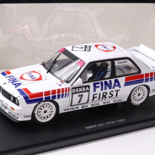1:18 AUTOart BMW M3 (E30) DTM 1992 FINA #7 C.Cecotto white
