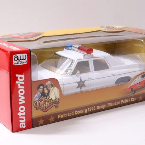 1:18 Auto World 1975 Dodge Monaco Police Car Hazzard Country Dukes of Hazzard
