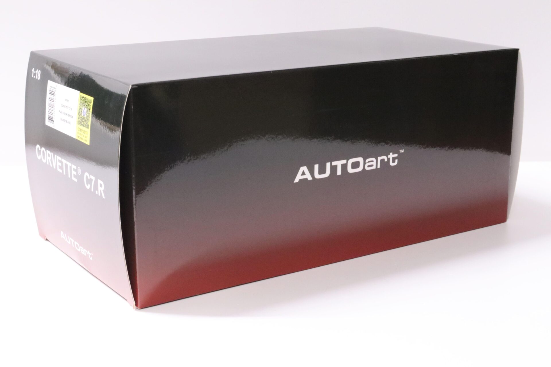 1:18 AUTOart Chevrolet Corvette C7.R Plain Body Version Glossy black