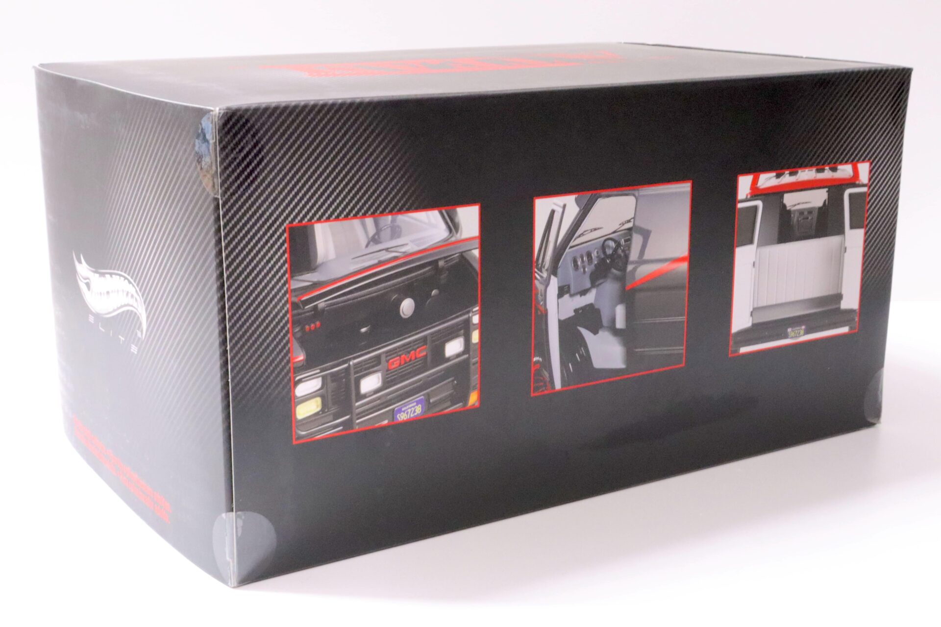 1:18 Hot Wheels Elite GMC Vandura A-Team Van Bus 1983 black/ grey SEALED