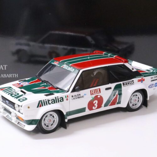 1:18 Kyosho Fiat 131 Abarth 1978 Alen/ Kivimaki Rally 1000 Lakes #3 Alitalia