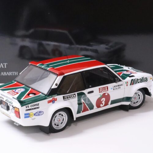 1:18 Kyosho Fiat 131 Abarth 1978 Alen/ Kivimaki Rally 1000 Lakes #3 Alitalia