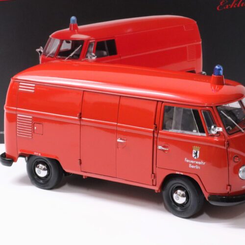 1:18 Schuco VW T1 Transporter Kasten Feuerwehr Berlin red