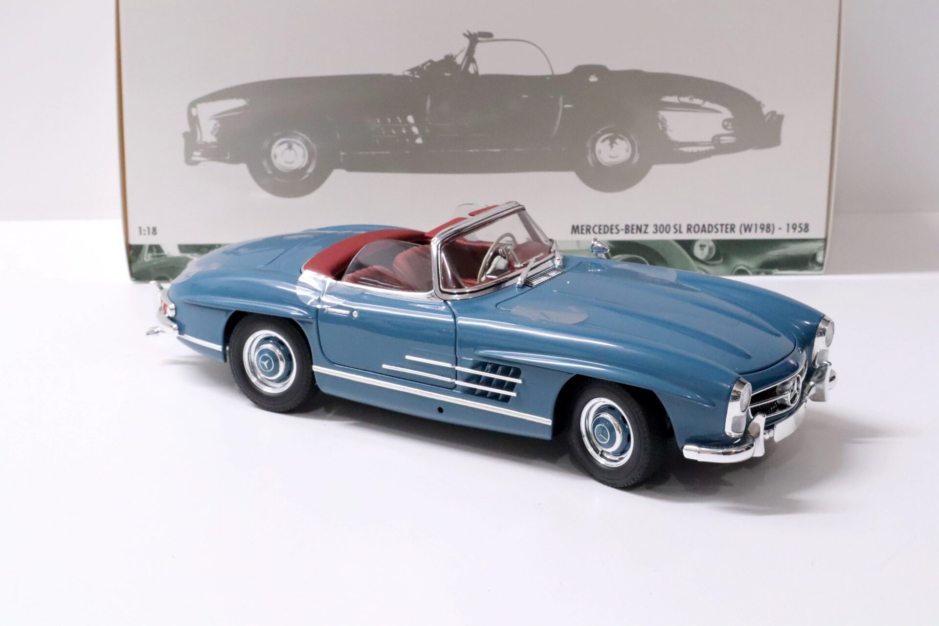 1:18 Minichamps Mercedes 300SL Roadster (W198) blue 1958